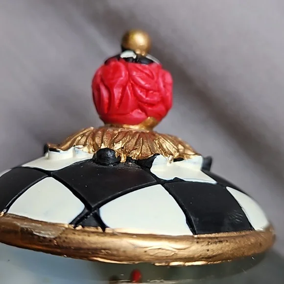 Mackenzie Childs Courtly Teapot Snow Globe Christmas Tree - Picture 6 of 9